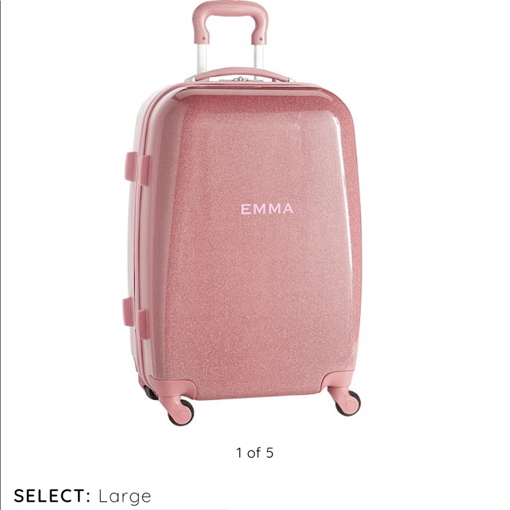 Pottery barn Large hard sided rolling spinner luggage